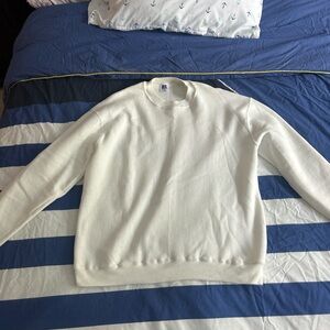 90’s Vintage Cream Athletic Russel
